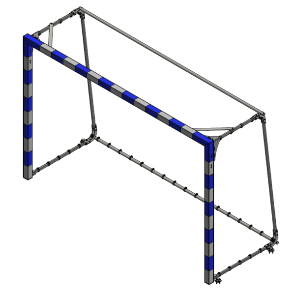 3x2 m aluminum handball goal type 2 BOX