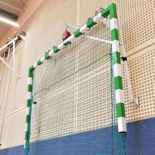Electrically liftable handball goal (3x2 m)