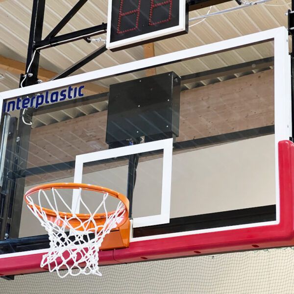 Tablica do koszykówki 180x105 cm ze szkła hartowanego na ramie stalowej