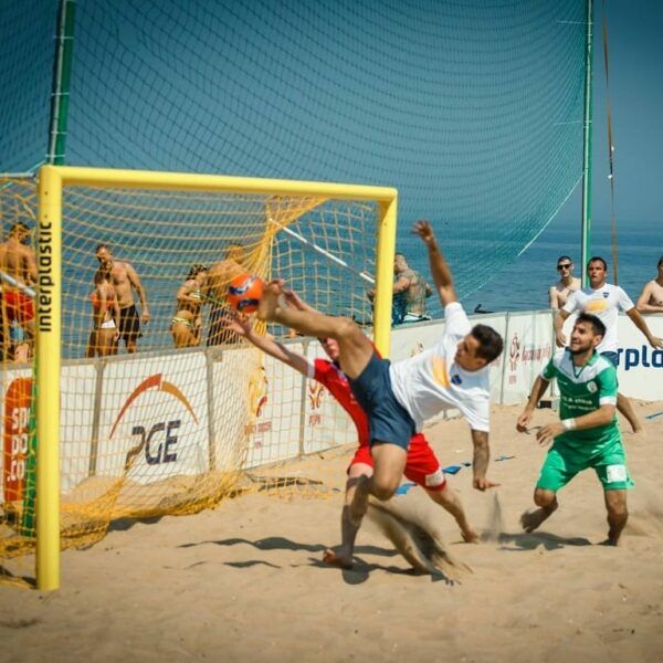 5,5x2,2 m aluminium beach soccer goal