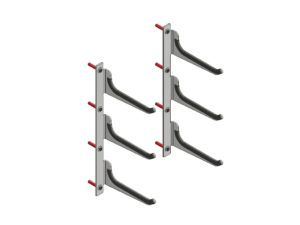 Pair of hangers for 6 posts
