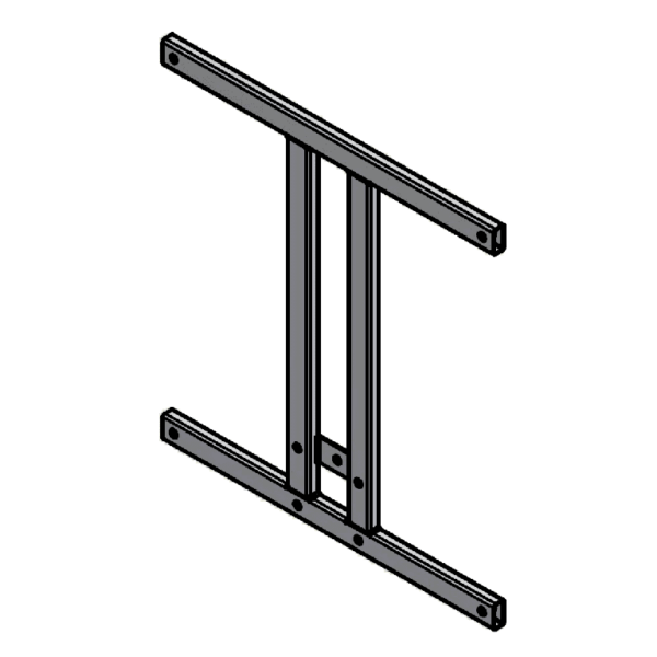 Support frame for 120x90 cm mdf backboard