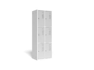 6-compartment locker, 2-column, width 600 mm