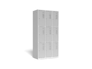 9-compartment locker, 3-column, width 885 mm