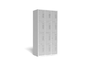 12-compartment locker, 3-column, width 885 mm