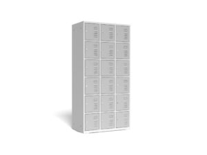 18-compartment locker, 3-column, width 885 mm
