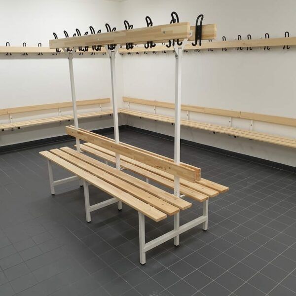 Locker room bench type C length: 2 m