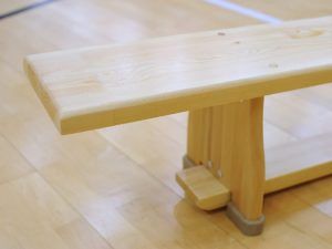 Gymnastic benches with wooden legs 2 m