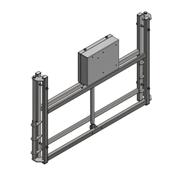 Height adjustment mechanism, electrical, for 180x105 cm glass/acrylic/GRP backboards