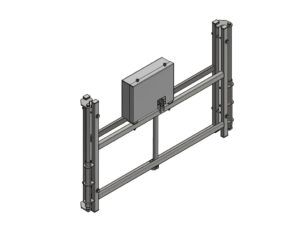 Height adjustment mechanism, electrical, for 180x105 cm glass/acrylic/GRP backboards