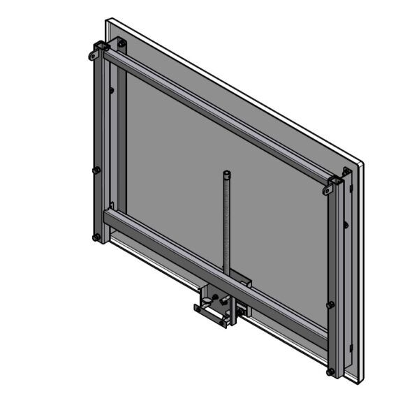 120x90 cm GRP backboard with a height adjustment mechanism (outdoor)