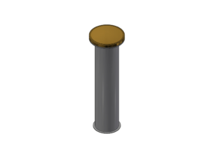 Socket for 100 mm profile for point elastic floors